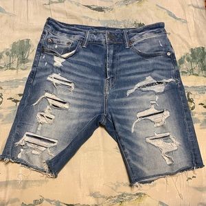👖 NEW RIPPED JEAN SHORTS AMERICAN EAGLE